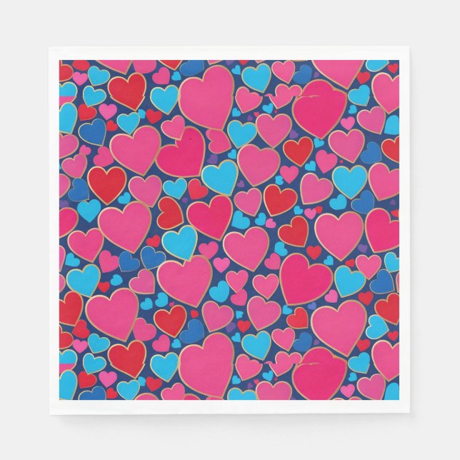 Romantic Elegant Wedding & Bridal Shower Decor Napkin (Front)