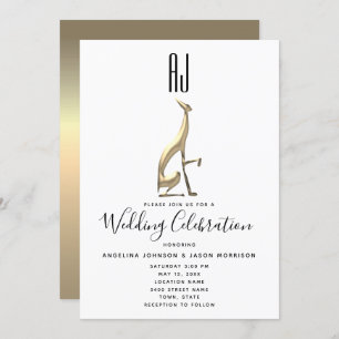 Romantic Elegant Wedding Invitation