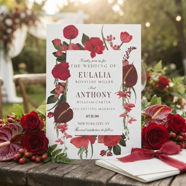 Romantic Elegant Wedding Invitation (Creator Uploaded)