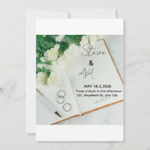 Romantic Elegant Wedding Invitation   Soft & Timel
