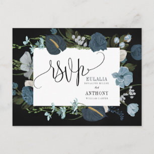 Romantic Elegant Wedding RSVP Card