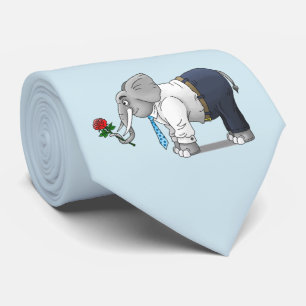 Romantic Elephant Tie