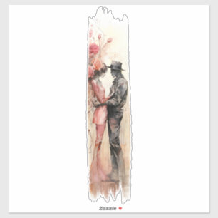 Romantic Embrace Brushstroke Paint