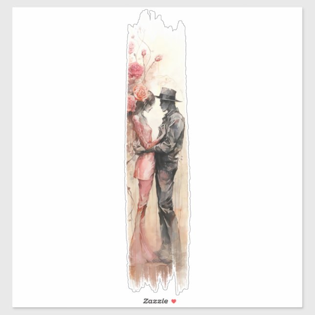 Romantic Embrace Brushstroke Paint (Sheet)