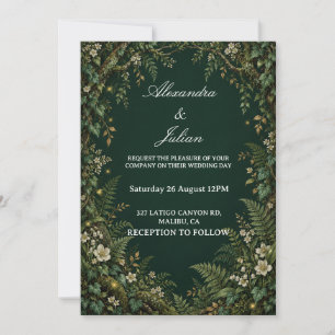 Romantic Enchanted Forest Wedding Invitation