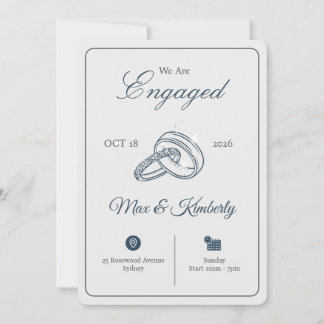 Romantic Engagement Invitations | Elegant & Modern