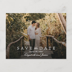 Romantic Engagement Photo Save The Date Wedding Postcard