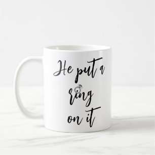 Romantic Engagement Ring Coffee Mug 
