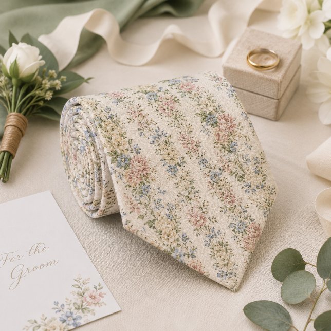 Romantic English Garden Wedding Tie (Creator Uploaded)