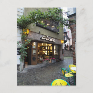 Romantic European Street Postcard