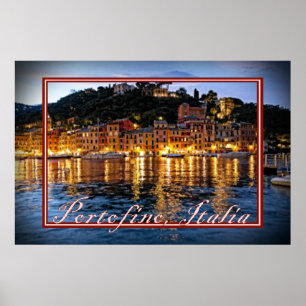 Romantic Evenings in Portofino, Italia Poster