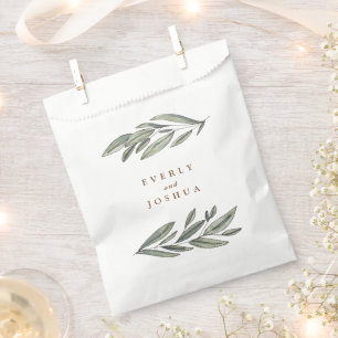 Romantic Evergreen Wedding Favour Bags