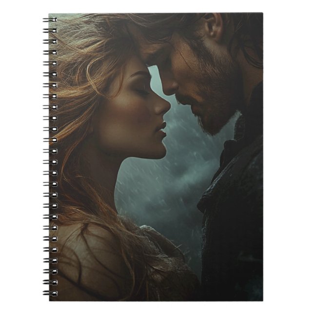 Romantic Fantasy Lovers in Storm Notebook (Front)