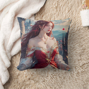 Romantic Fantasy Princess Throw Pillow – Anime Cas
