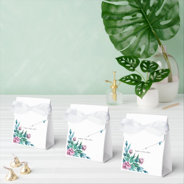 Romantic Feminine Floral 40th Birthday Favour Box (Multiple)