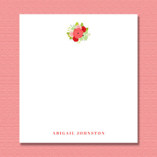 Romantic & Feminine Floral Bouquet Notepad