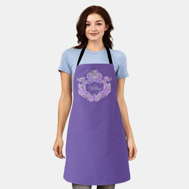 Romantic,Feminine,Personalised Apron (Worn)