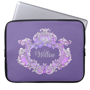 Romantic,Feminine,Personalised Laptop Sleeve
