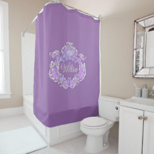 Romantic,Feminine,Personalised  Shower Curtain