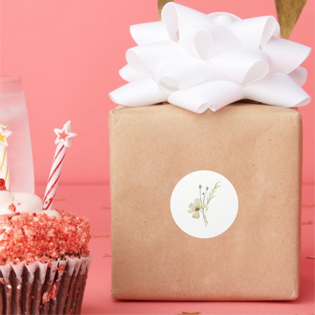 Romantic Field Flower Wedding Envelope Seal (Party)