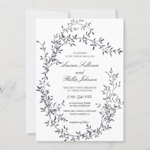 Romantic Fine Art Floral Wedding Invitations