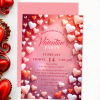 Romantic Floating Hearts Valentine's Day Party