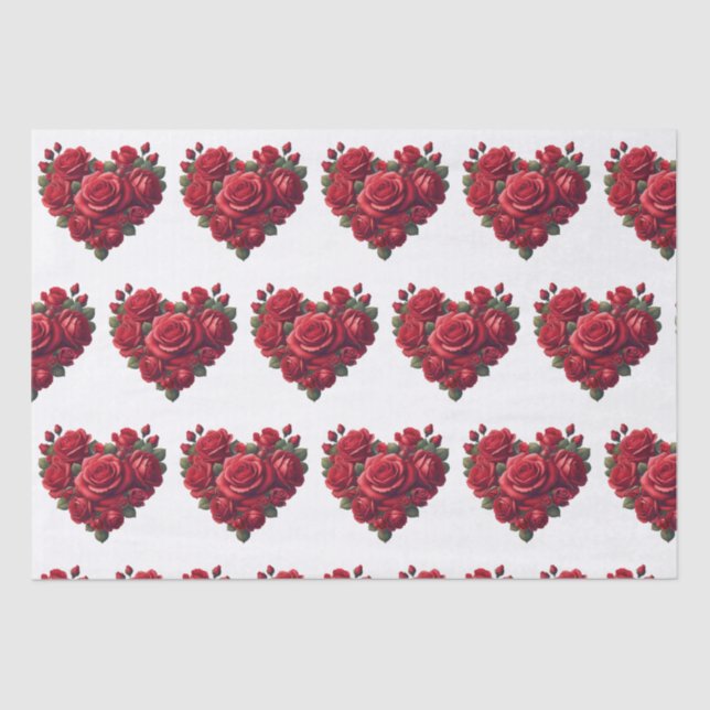 Romantic Floral Art Tissue Paper (Front)