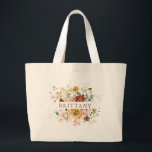 Romantic Floral Bridesmaid Tote Bag<br><div class="desc">A watercolor of assorted flowers is the inspiration for this elegant tote bag. Simply personalise with the bridesmaid's name and you've got a beautiful AND useful gift.  Sure to become a treasured keepsake of your wedding day.</div>