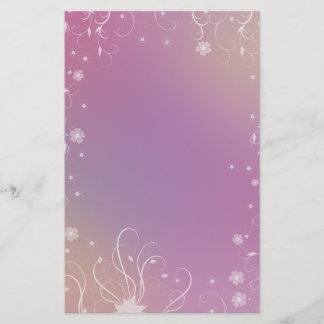 Romantic Floral Design Stationery