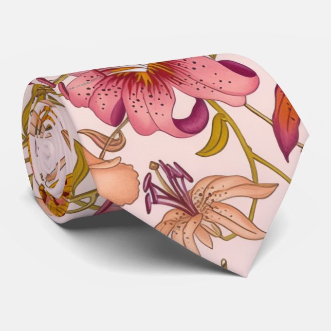 Romantic floral garden tie (Rolled)