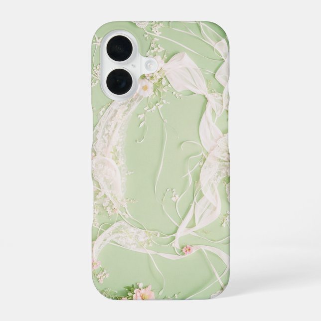 Romantic Floral Lace Phone Case (Back)