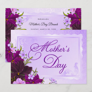 Romantic Floral Mother's Day Brunch Invitation