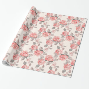 Romantic floral pattern 8 wrapping paper