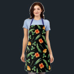 Romantic Floral Poppy Flowers Novelty Kitchen Apron<br><div class="desc">Romantic Floral Poppy Flowers Novelty Kitchen Apron . Cute floral apron design. yellow, red crimson flowers with bright green foliage. Chef Womens Apron Baker. Matching Mother Daughter and Youth Kids Aprons for Girls and Boys. Beautifully designed Apron for a cool custom gift for your special someone for a special day....</div>