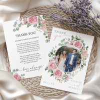 Romantic Floral Rose Wreath Wedding Photo