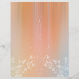 Romantic Floral scrapbook paper design