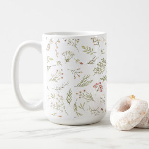 Romantic floral spring coffe tea mug