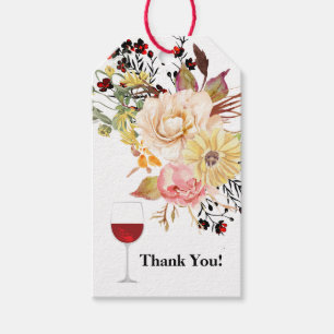 Romantic floral, Watercolor Flower, bohemian, tag