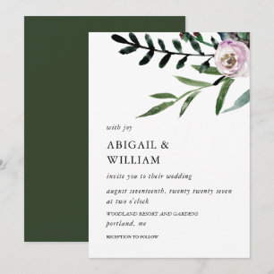 Romantic Floral Wedding Invitation