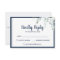 Romantic floral white gentle flowers blue wedding