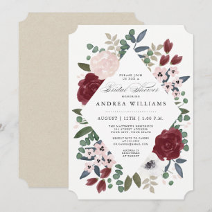 Romantic Florals Bridal Shower Invitation
