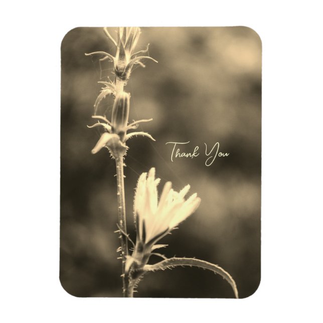 Romantic Flower Boho – Botanical Fantasy Thank You Magnet (Vertical)