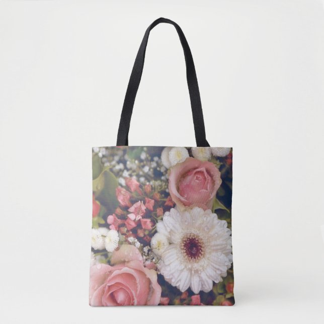 Romantic Flower Bouquet  Tote Bag (Front)