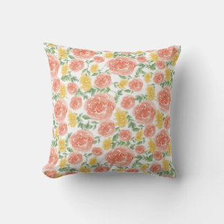 Romantic flower cushion