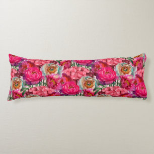 Romantic flower garden body cushion