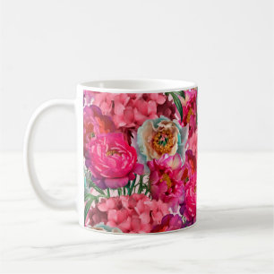 Romantic flower garden coffee mug
