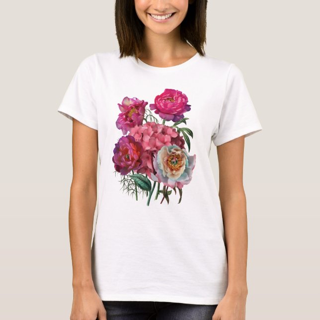 Romantic flower garden T-Shirt (Front)