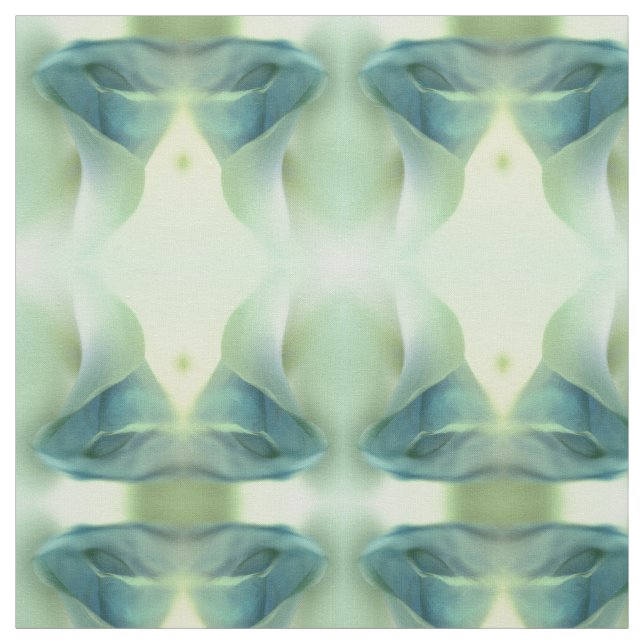 Romantic Flower in Blue Tones Pattern Fabric (Swatch)