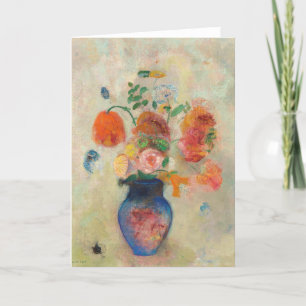 Romantic Flower Vase - Odilon Redon Card