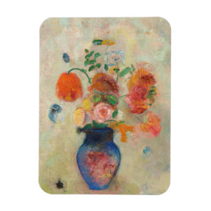 Romantic Flower Vase - Odilon Redon Magnet